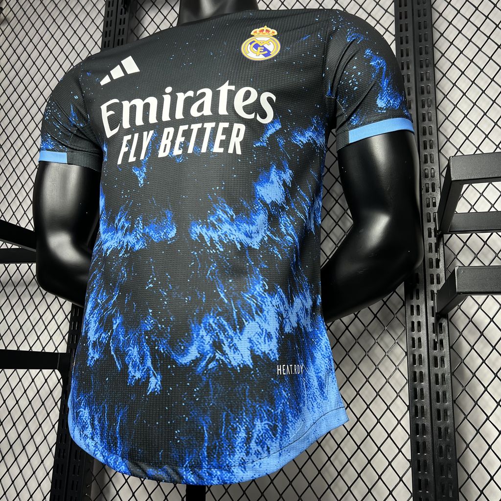24/25Real Madrid Special Edition Ocean Blue Jersey Player Version