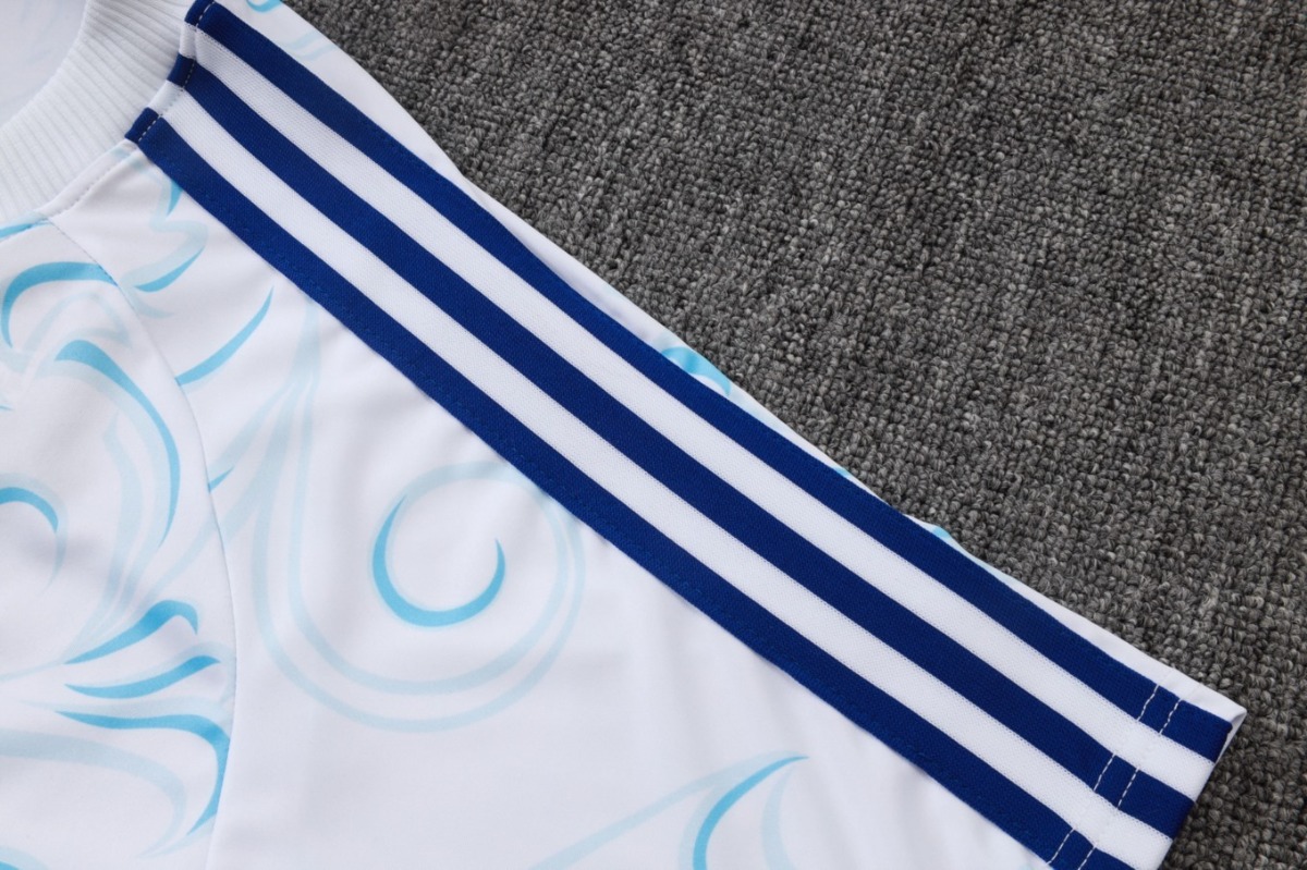 2026 Argentina White Training Set Shirt and Shorts