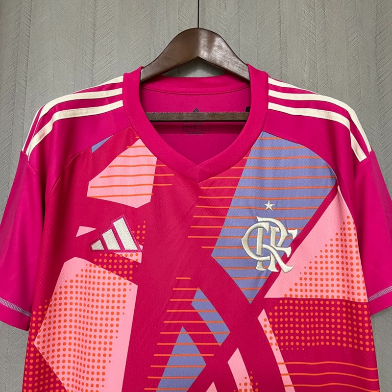 2025/26 Flamengo Goalkeeper Pink jersey Fan Version