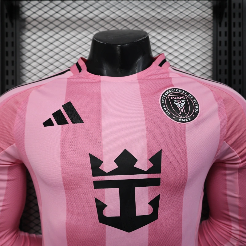 25/26 Inter Miami CF Home Long Sleeve Jersey Player Version