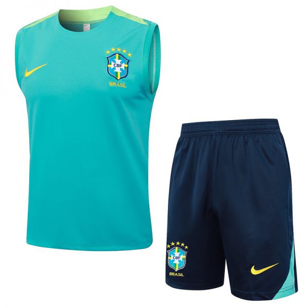 24/25 Brazil Green Training Set Shirt and Shorts