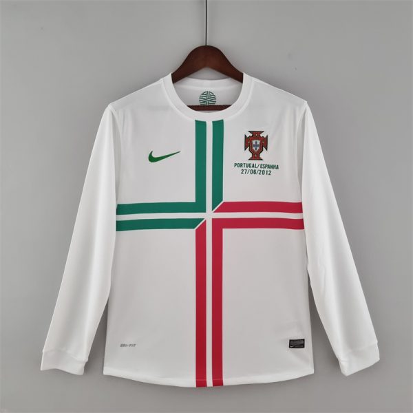 Retro Portugal 2012 away Long Sleeve jersey Fan Version