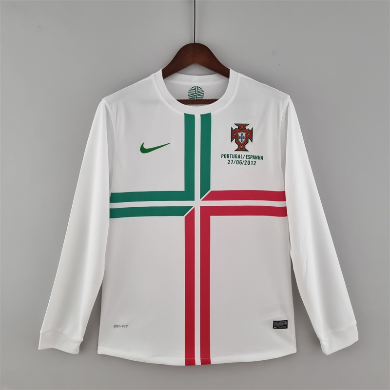 Retro Portugal 2012 away Long Sleeve jersey Fan Version