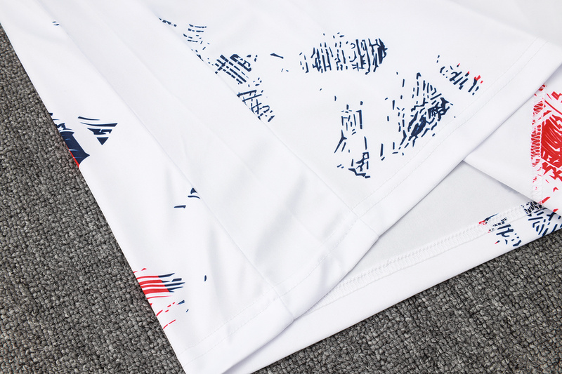 24/25 Paris White Training Set Shirt and Shorts