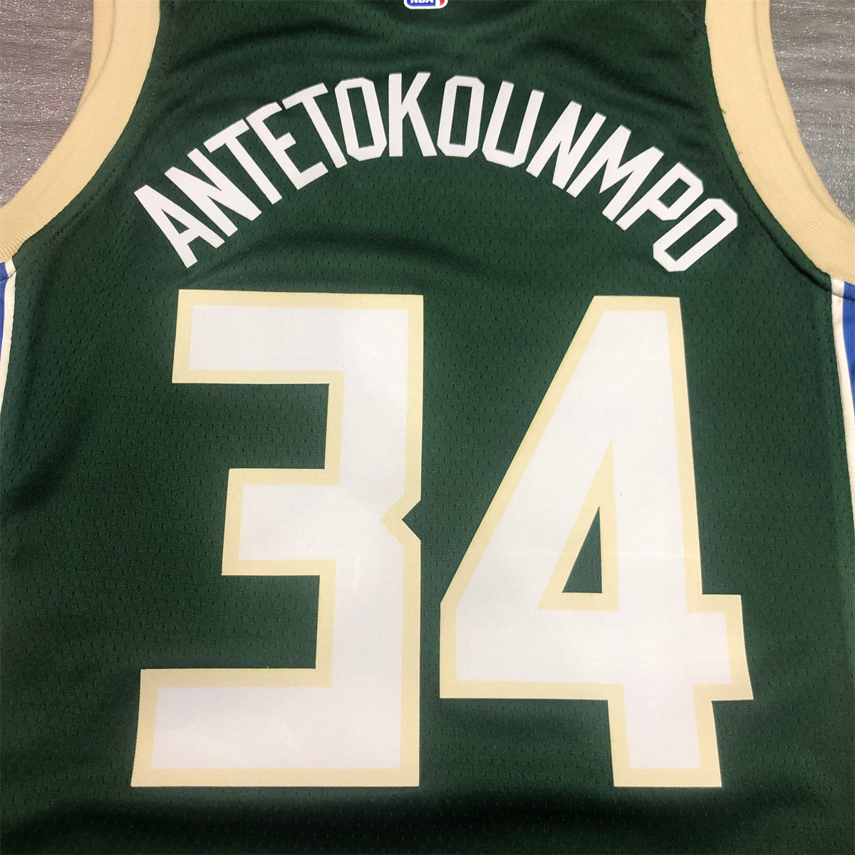 NBA Milwaukee Bucks V neck Green jersey ANTETOKOUNMPO#34 S-XXL