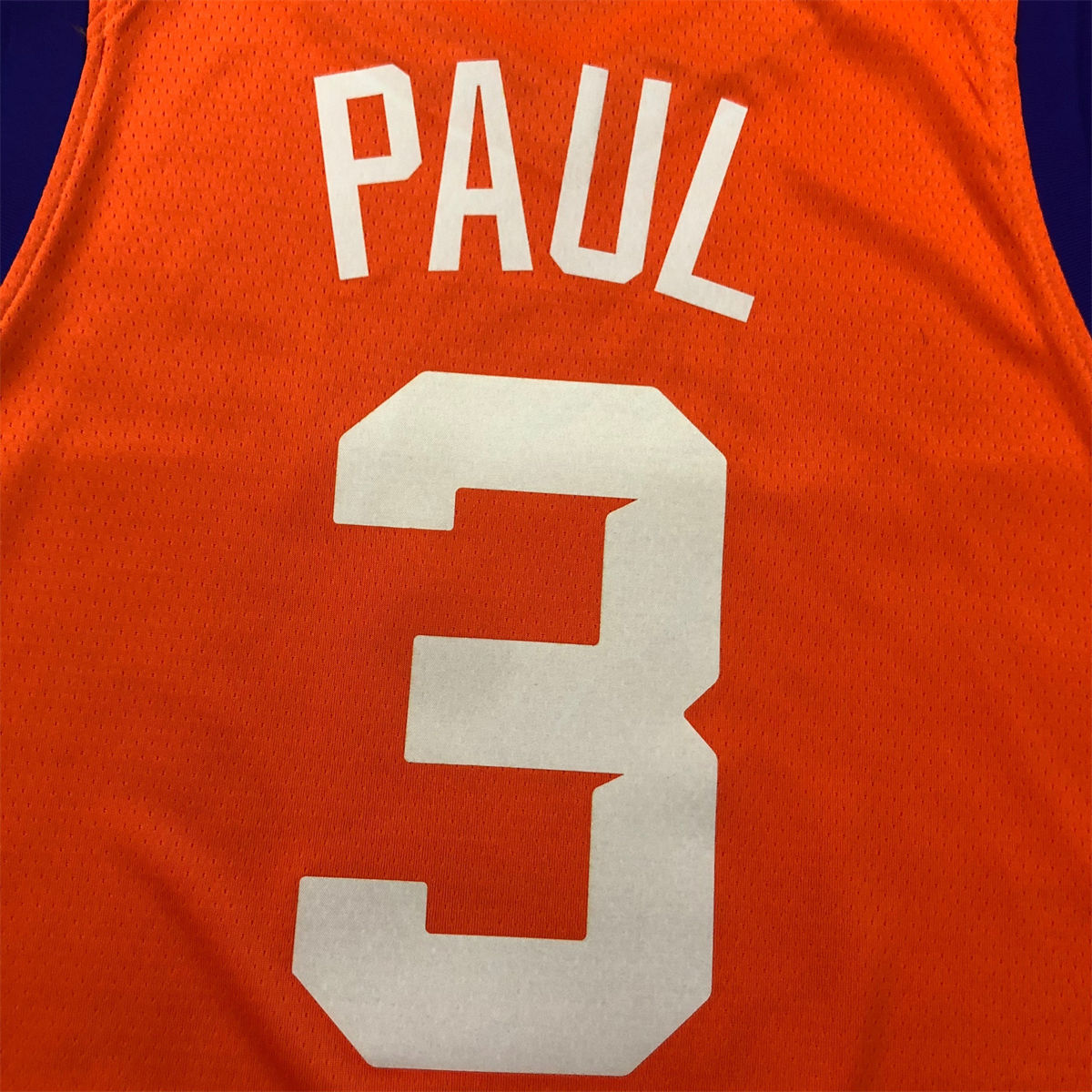 NBA Phoenix Suns V-Neck Orange jersey PUAL#3 S-XXL
