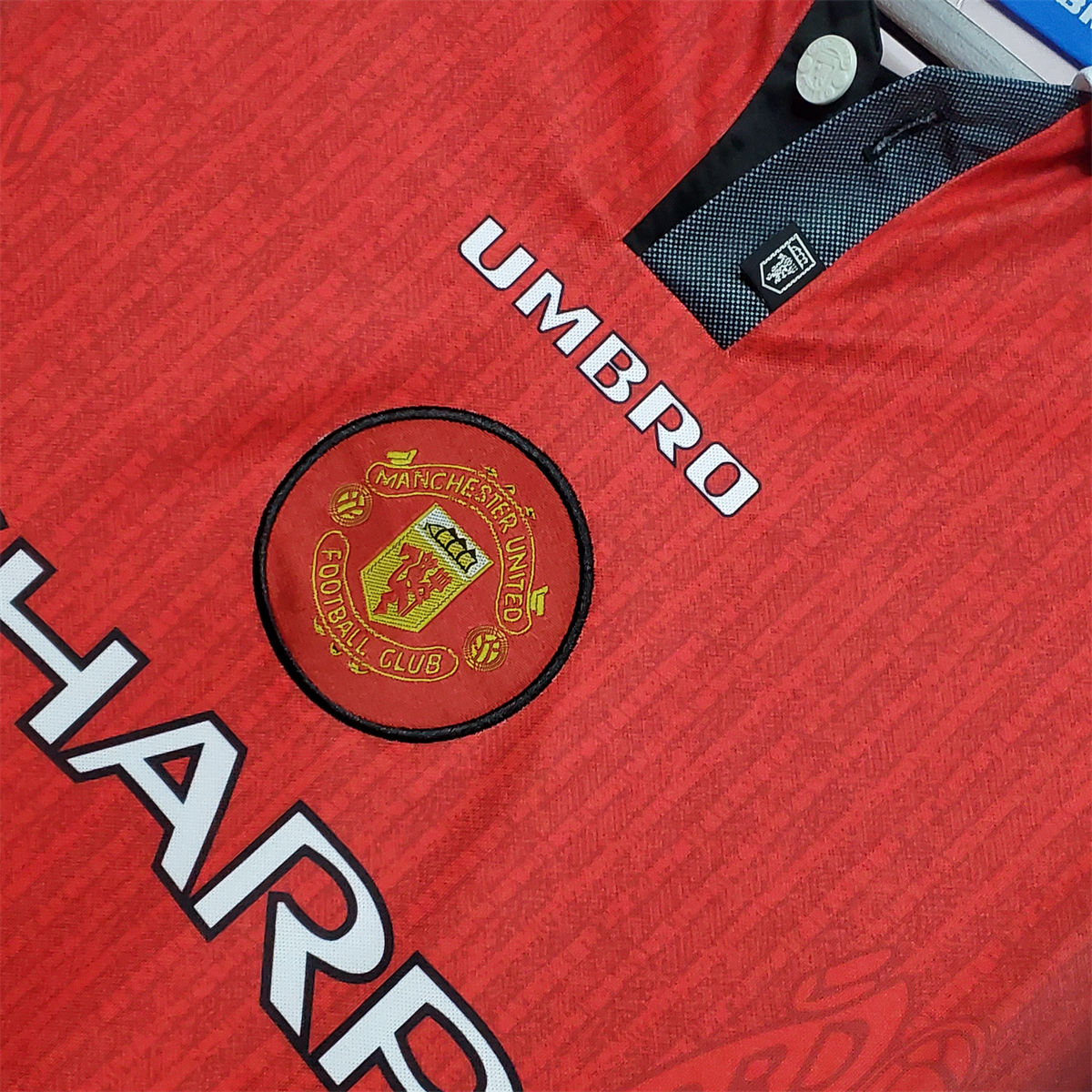 Retro Manchester United 1996 Long Sleeve home jersey Fan Version