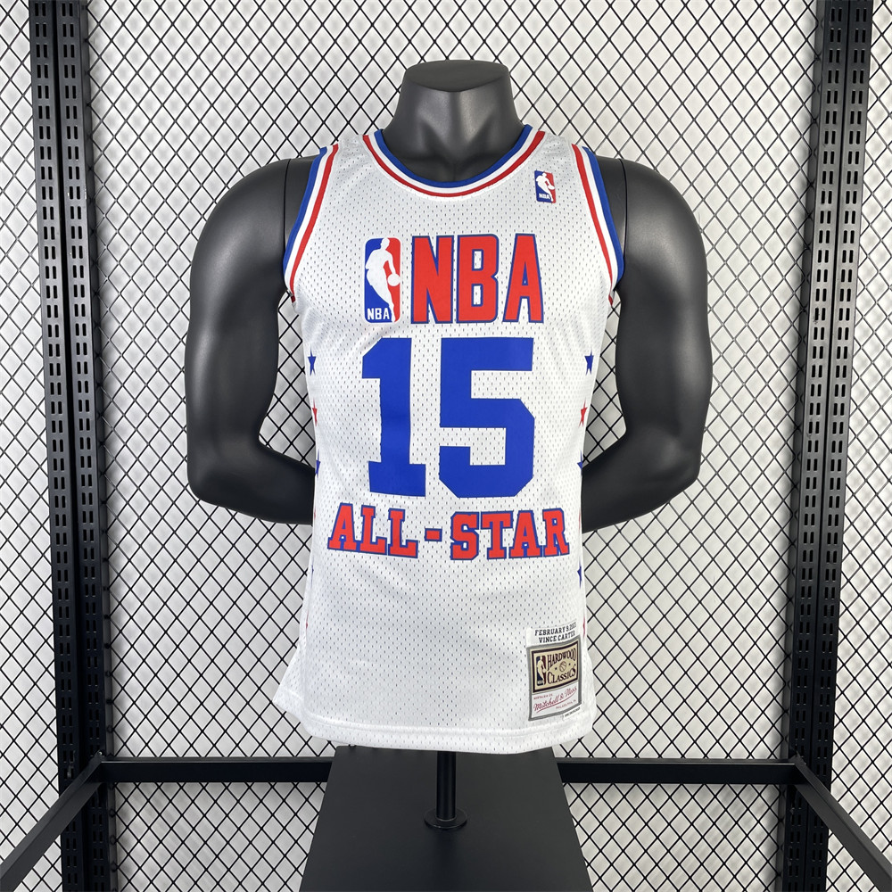 NBA Retro 2003 All-Star White Jersey CARTER#15 S-XXL