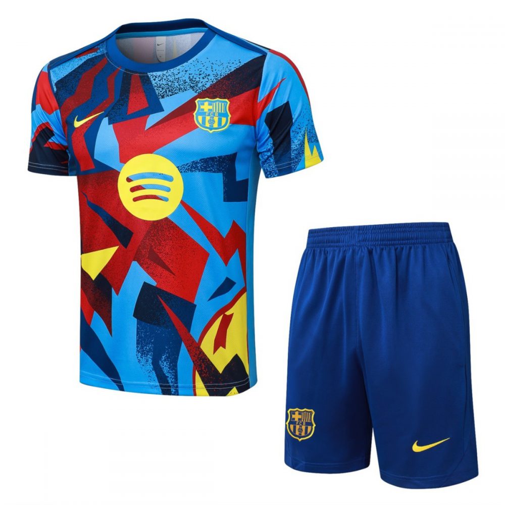 2026 Barcelona Light blue Training Set Shirt and Shorts