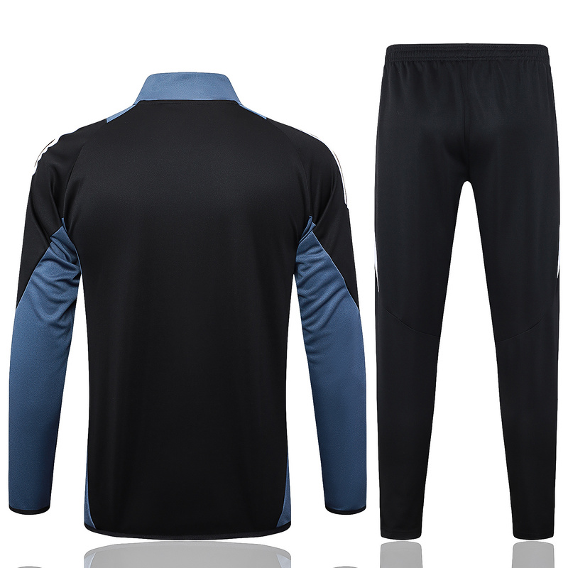 2024/25 Manchester United Black Jacket Training Suit Set Football Team Shirt Sports Fashion