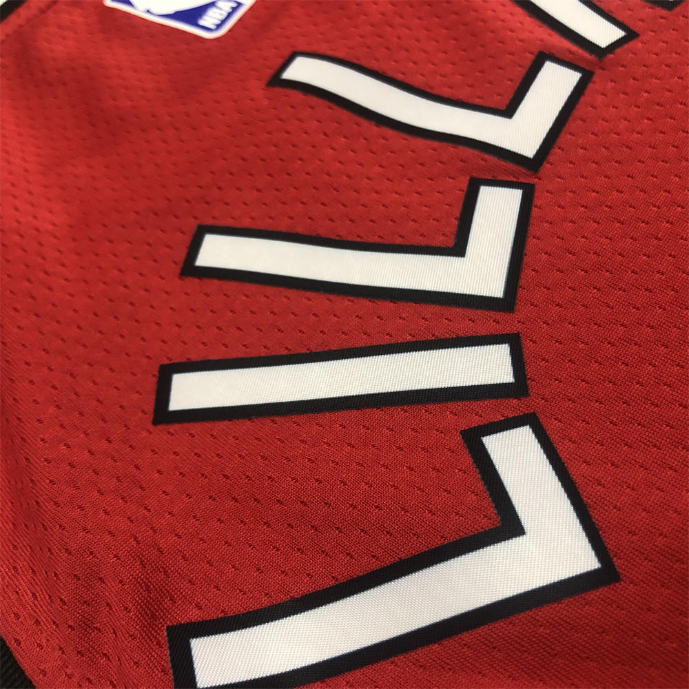 NBA Portland Trail Blazers Round Neck White Jersey LILLARD#0 S-XXL