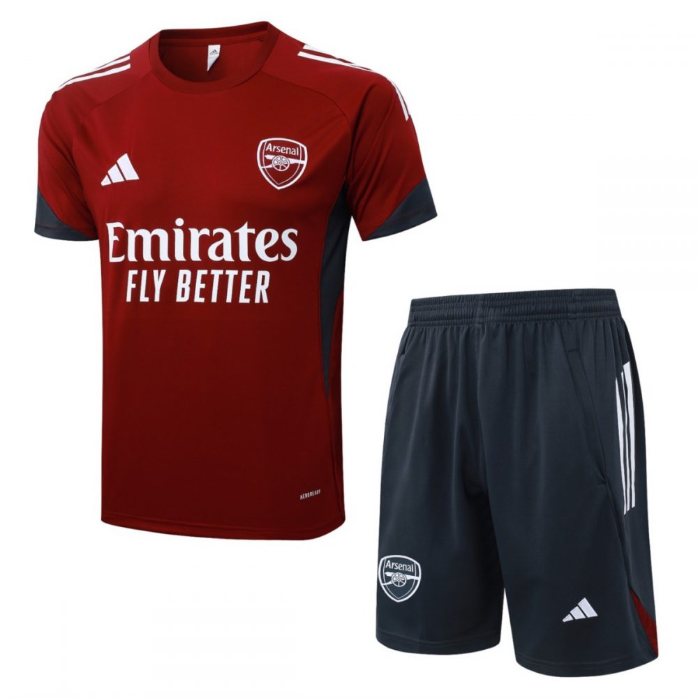 2026 Arsenal Maroon Training Set Shirt and Shorts