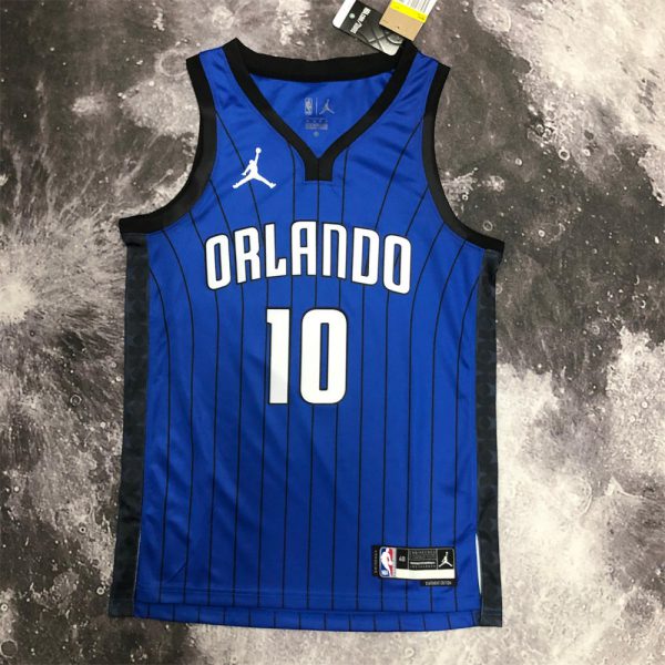 NBA Orlando Magic V-Neck Jersey Blue BOL#10 S-XXL