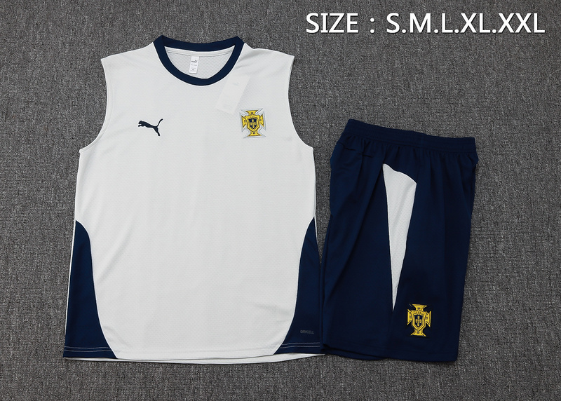 2025/26 Portugal Off white Training Set Shirt and Shorts