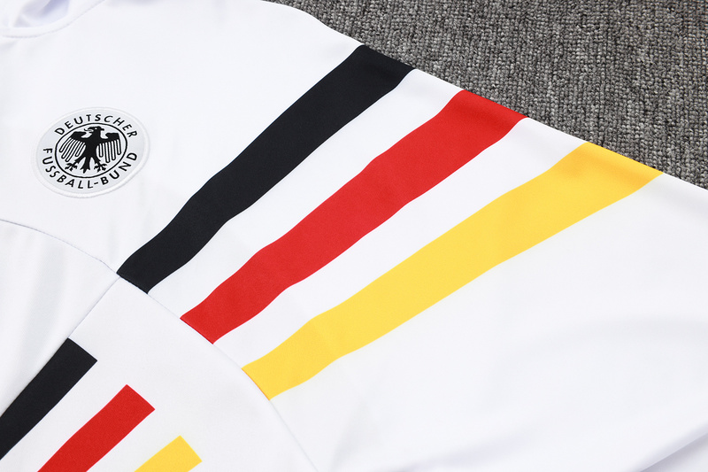 2024/25 Germany White Jacket Training Suit Set Football Team Shirt Sports Fashion