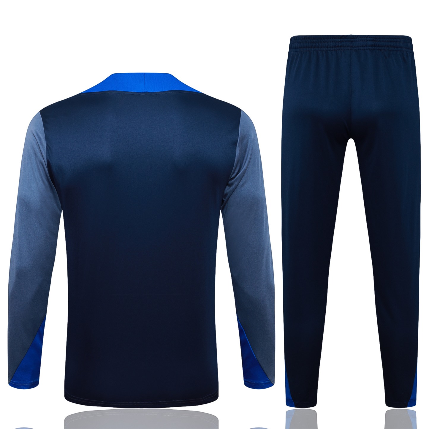 202526 Paris royal blue Long-sleeved half-pull training kit Football team kit