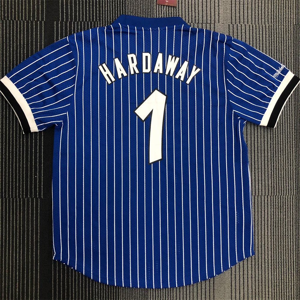 NBA Orlando Magic Mitchellness Jersey Blue HARDAWAY#1 S-XXL
