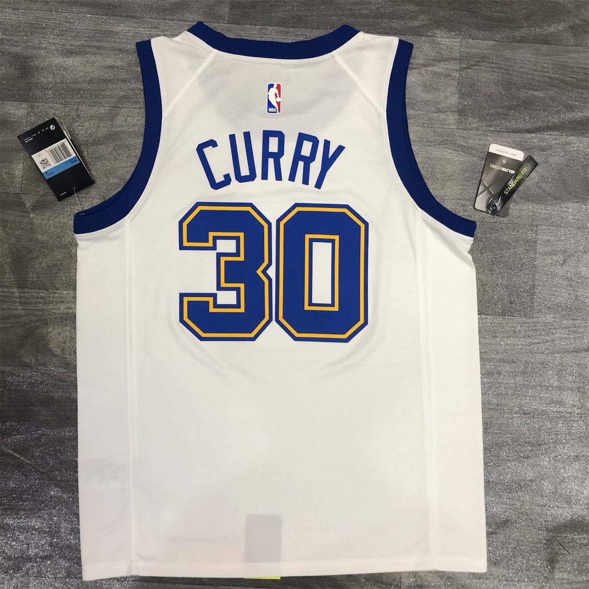 NBA Golden State Warriors Round neck White Jersey CURRY#30 S-XXL
