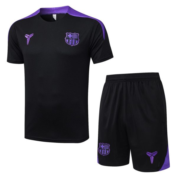 2026 Barcelona Black Training Set Shirt and Shorts