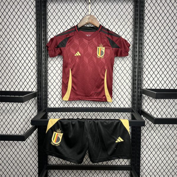 2024/25 Belgium Euro Home jersey Kid Kits Size 16-28