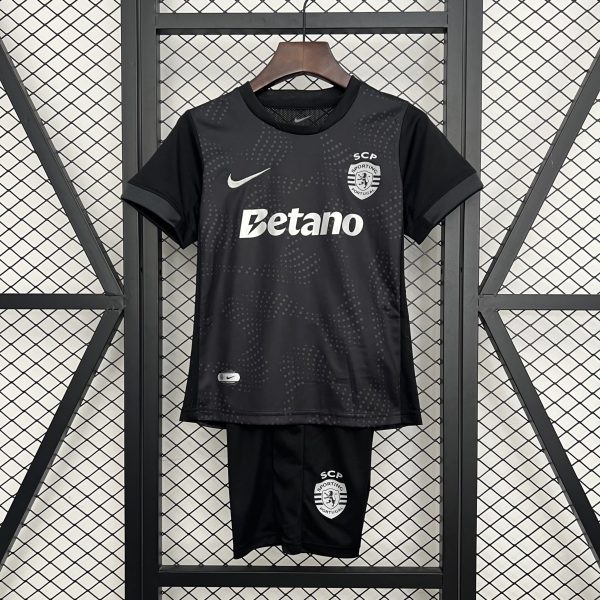2025/26 Sporting Lisbon Special Edition Black jersey kids Kits size: 16-28