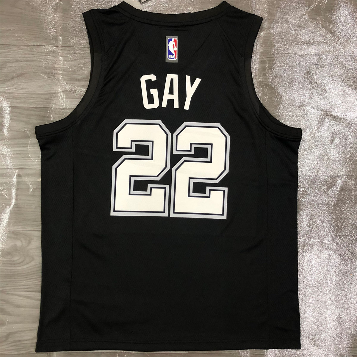 NBA San Antonio Spurs V-Neck Black jersey GAY#22 S-XXL