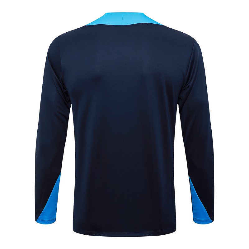 25/26 Chelsea Royal Blue Long-sleeved half-pull training kit Football team kit