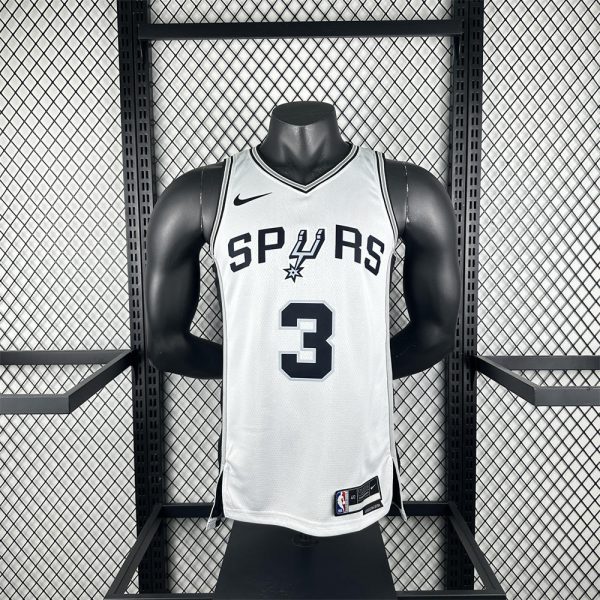 NBA San Antonio Spurs PAUL#3 2022/23 White Icon Edition Swingman Jersey S-XXL