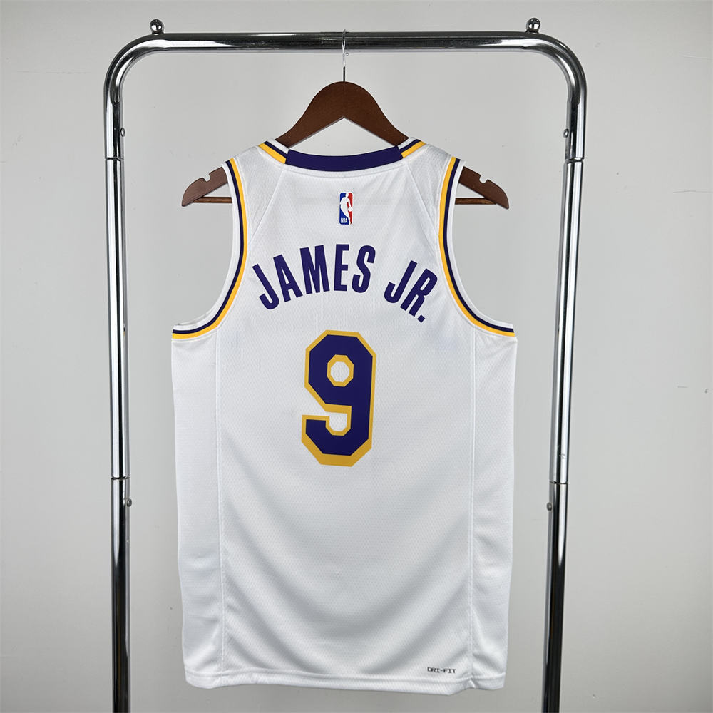 NBA Los Angeles Lakers JAMES JR.#9 2022/23 White Association Edition Swingman Jersey S-XXL