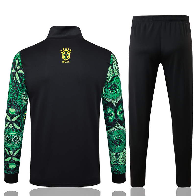 2024/25 Brazil Green Jacket Training Suit Set Football Team Shirt Sports Fashion