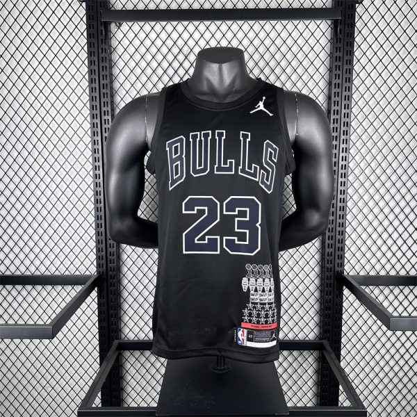 NBA Chicago Bulls Michael JORDAN#23 Honor Edition Black Jersey S-XXL