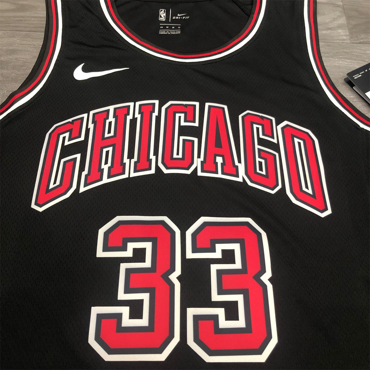 NBA Chicago Bulls Round neck Black Jersey PIPPEN#33 S-XXL