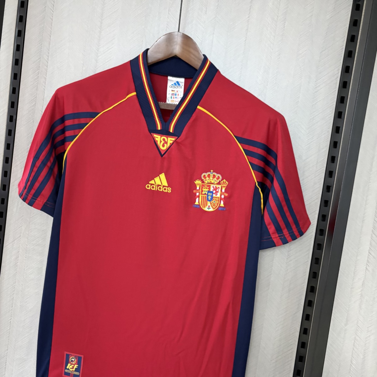 Retro Spain 1998 Home  jersey Fan Version