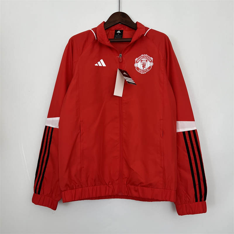 2023 new windbreaker Manchester United red Sport Unifom jersey Sport Unifom