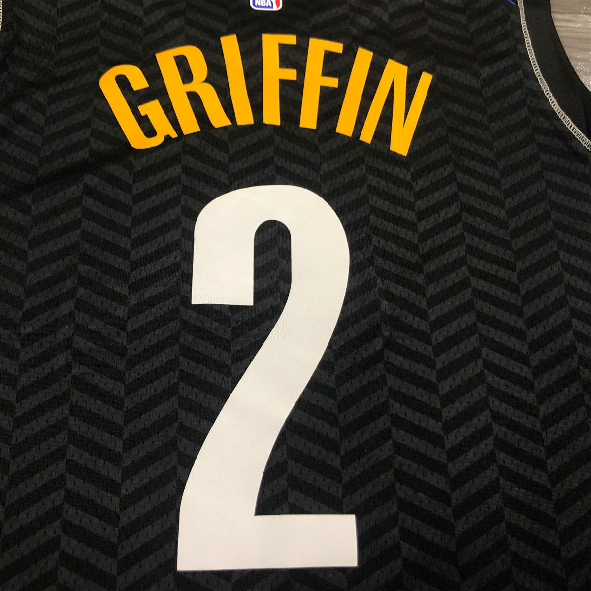 NBA Brooklyn Nets V-Neck Black Jersey GRIFFIN#2 S-XXL