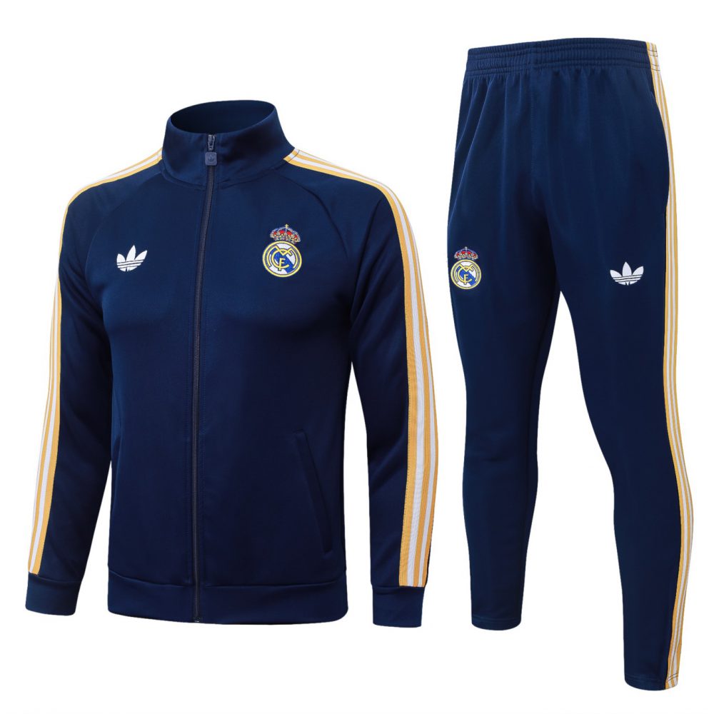 2026 Real Madrid Royal blue Jacket Training Suit Set