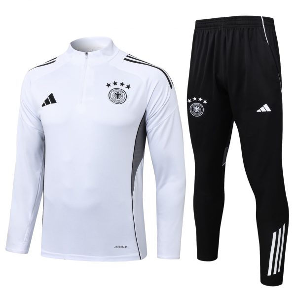 2025/26 Germany White Long-sleeved half-pull training kit Football team kit
