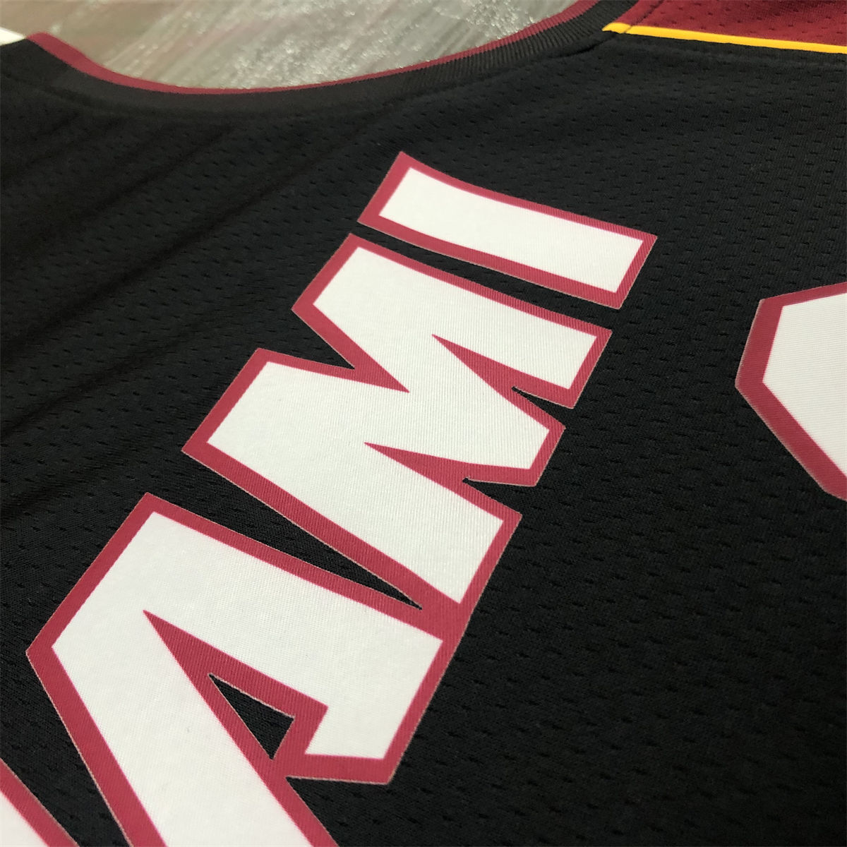 NBA Miami Hearts V-Neck Black Jersey JAMES#6 S-XXL