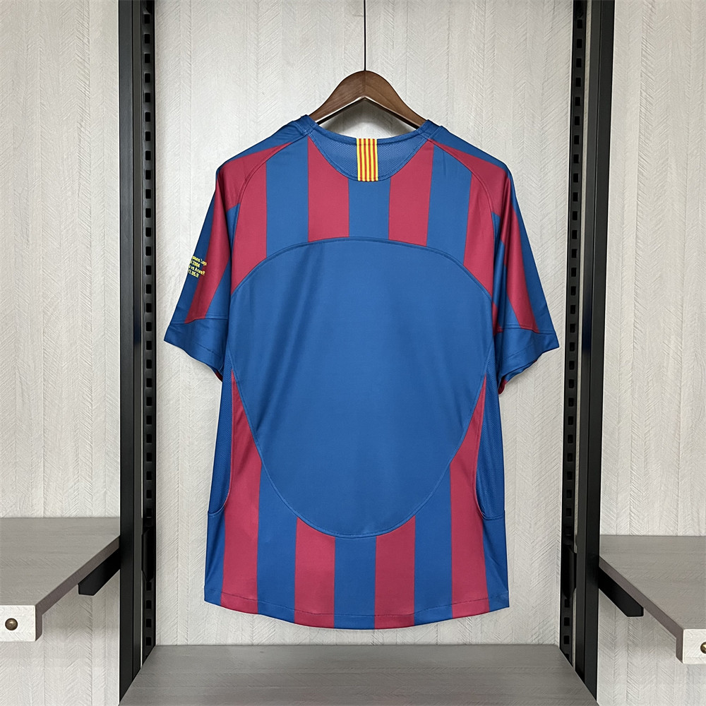 Retro Barcelona 2006 UEFA Champions League Home jersey Fan Version