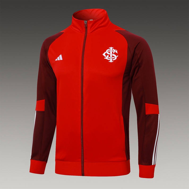 2024/25 Internacional Red Jacket Training Suit Set Football Team Shirt Sports Fashion