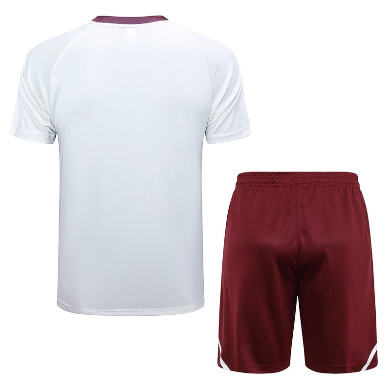 24/25 Flamengo white Training Set Shirt and Shorts
