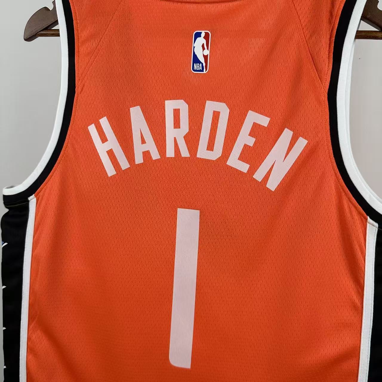 NBA 2026 Los Angeles Clippers City Edition Orange Jersey HARDEN#1