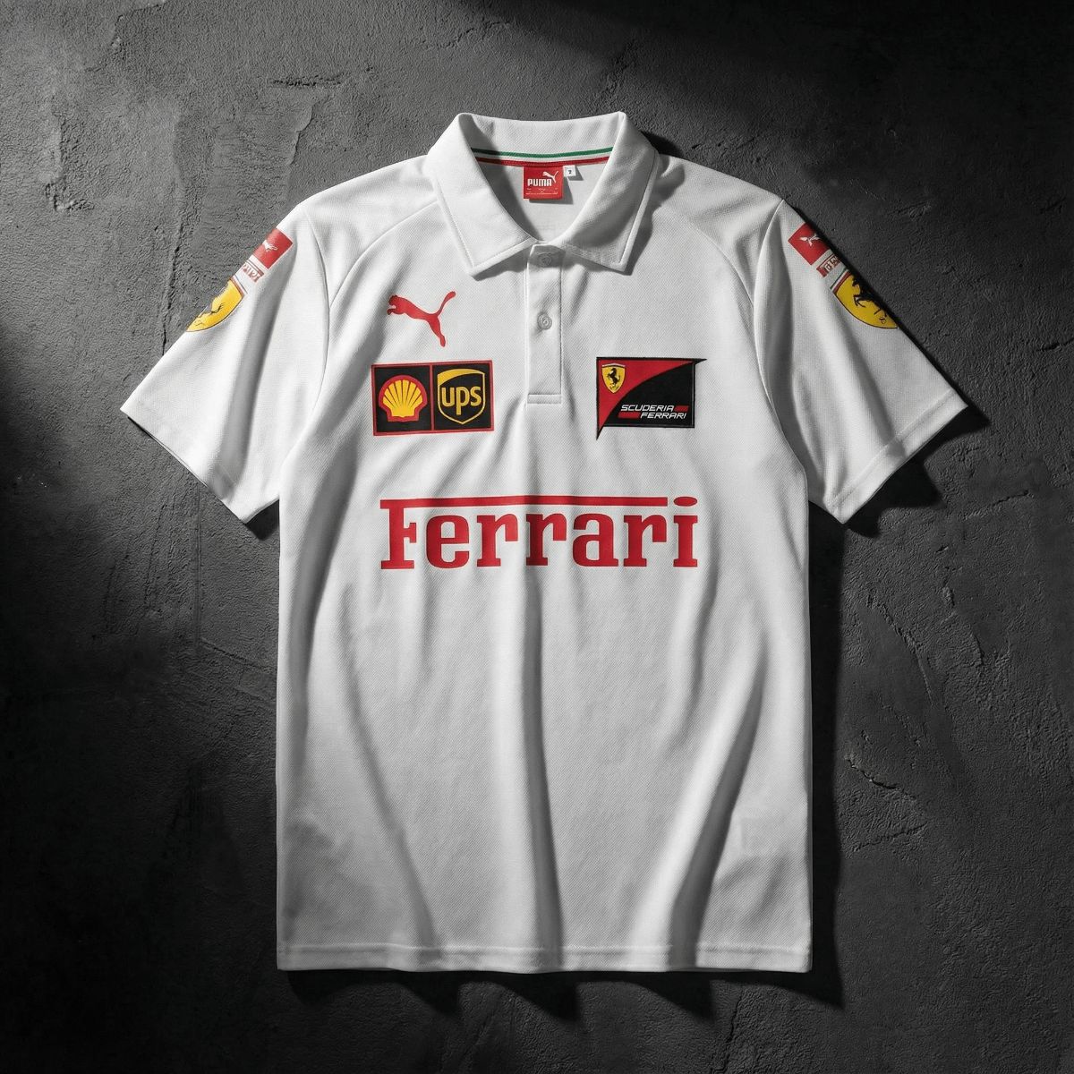 F1 Racing Scuderia Ferrari 2025 White POLO
