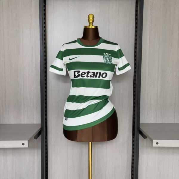 2025/26 Sporting Lisbon Home Women's Jersey Fan Version