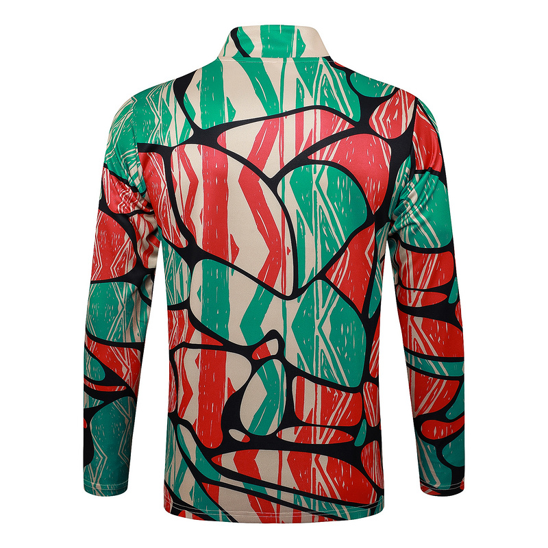 24/25 Arsenal Red Green Long-sleeved half-pull training kit Football team kit