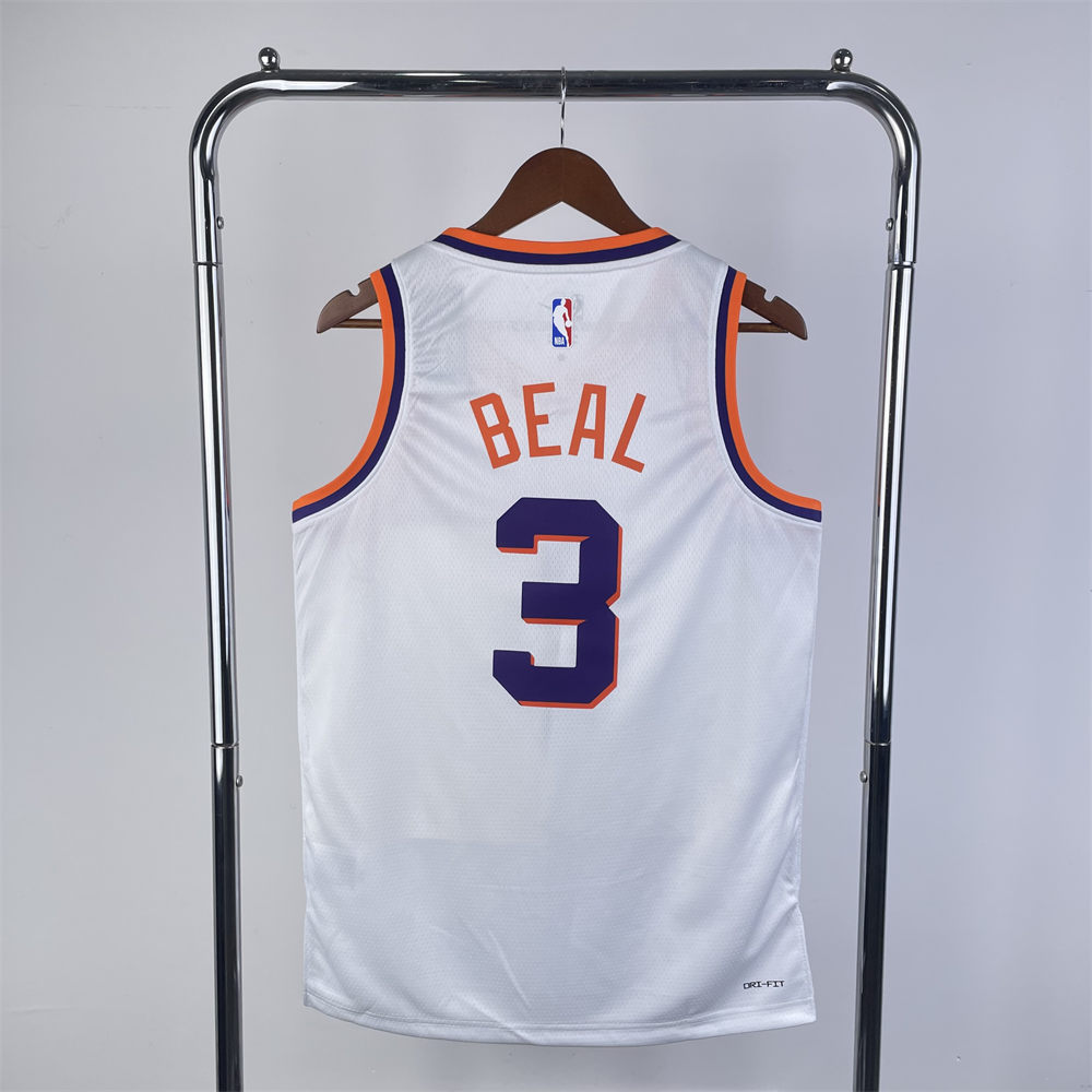 NBA Phoenix Suns 2024 BEAL#3 White Jersey S-XXL