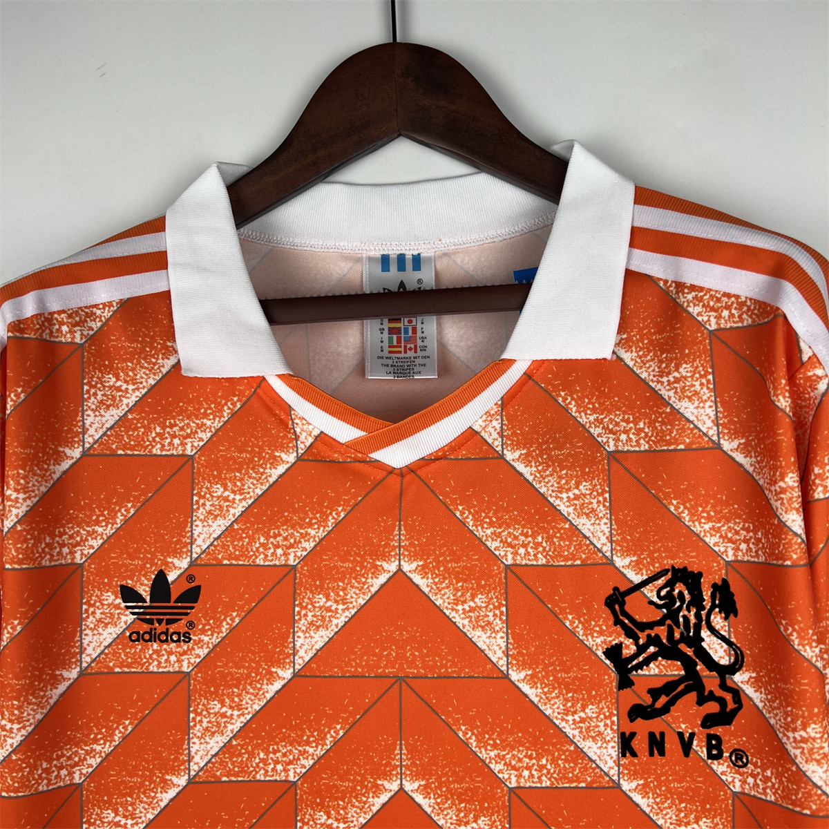 Retro Netherlands 1988 Holland Home Long Sleeve jersey Fan Version