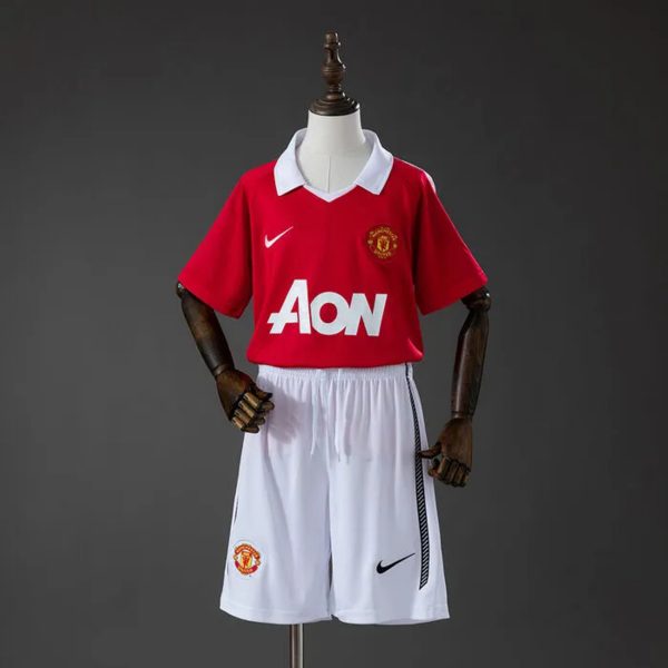 Retro Manchester United 2010/11 Home Kid Kits