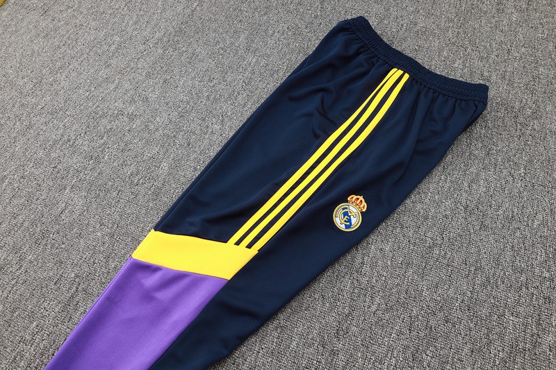 2024/25 Real Madrid Purple Black Jacket Training Suit Set Football Team Shirt Sports Fashion