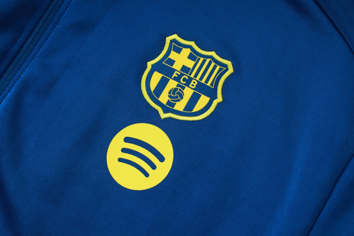 2026 Barcelona Blue Jacket Training Suit Set